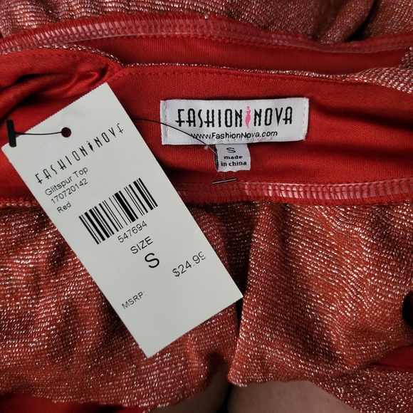 Fashion Nova Glitspur Top - Picture 8 of 9